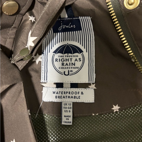 Joules Right As Rain Packable Raincoat - Picture 3 of 4